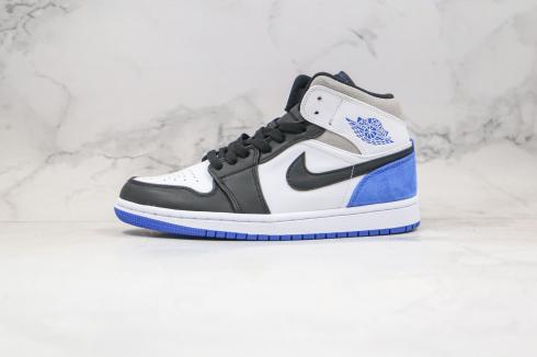 nike air jordan 1 retro mid se royal black toe