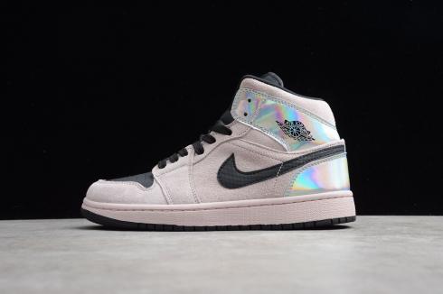 air jordan 1 mid dirty powder iridescent