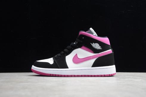 Nike Air Jordan 1 Mid SE Black Cactus Flower Magenta AJ1 ... Nike Air Jordan 1 Mid SE Black Cactus Flower Magenta AJ1 ...