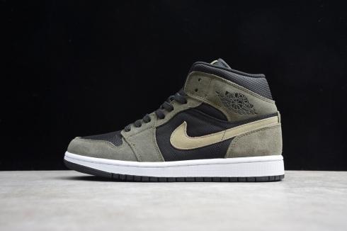 air jordan 1 olive and black