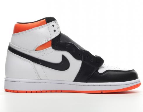 jordan retro 1 high og white black orange