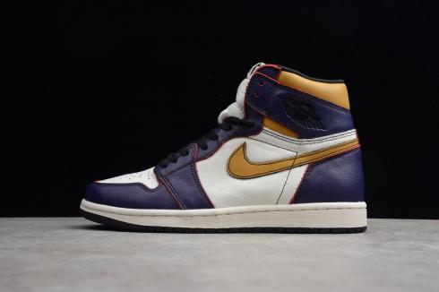 air jordan 1 purple and gold