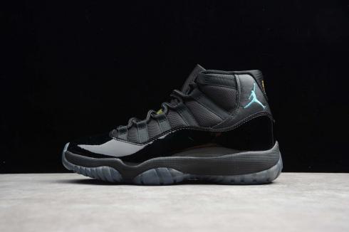 jordan 11 blue and black