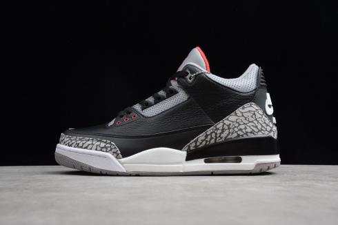 jordan 3 black grey