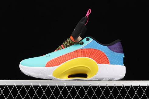 Nike Air Jordan 35 Low Ds Pf Reflexology Hyper Jade Metallic Silver Multi Color Dj21 300 Reactrun