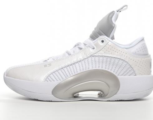 Air Jordan 35 Low Pf White Metallic Silver Cw2459 100 Reactrun