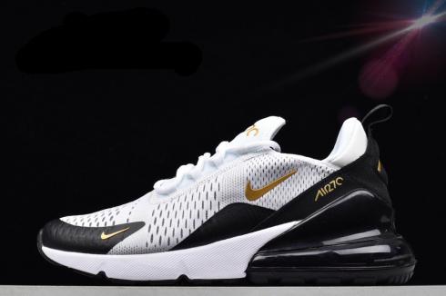 air max 270 white metallic gold black