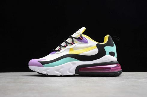 nike air max 270 react purple yellow