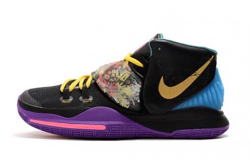 blue and pink basketball shoes
