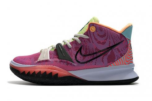 pink and purple basketball shoes