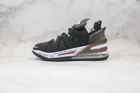 lebron 18 black and white