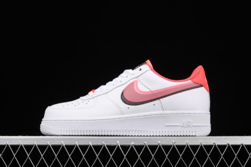 Nike Air Force 1 Low LV8 Double Swoosh White Black Bright Crimson ... Nike Air Force 1 Low LV8 Double Swoosh White Black Bright Crimson ...