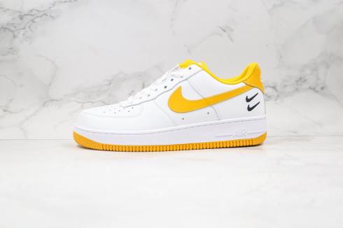 nike af1 white and yellow