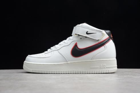 nike air force 1 mid 07 white red