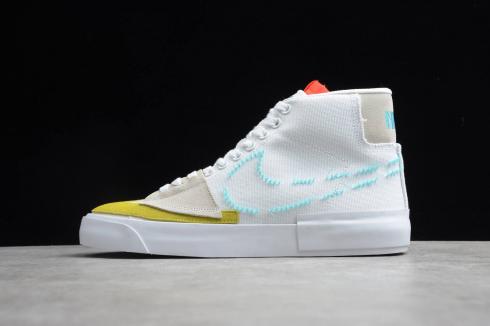 Nike Sb Zoom Blazer Mid Edge Summit White Oracle Aqua Shoes Ci33 101 Reactrun