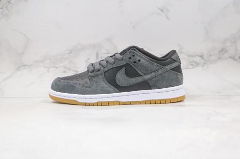 nike sb dunk low dark grey black gum