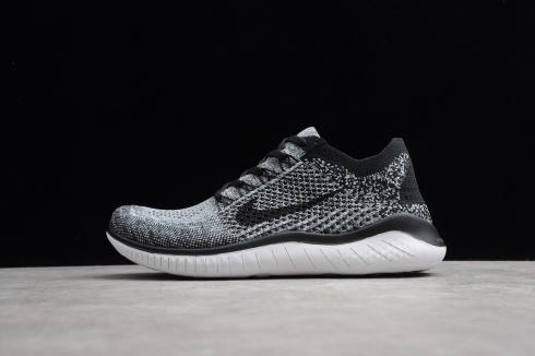 nike free rn flyknit oreo