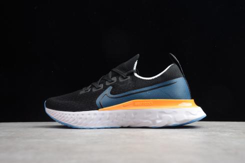 react infinity run black blue