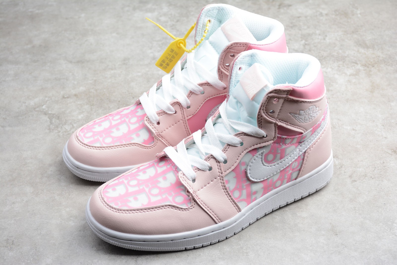 2020 New Nike Air Jordan 1 High Pink Rose White AJ1 Basketball Shoes 553668-888 - ReactRun