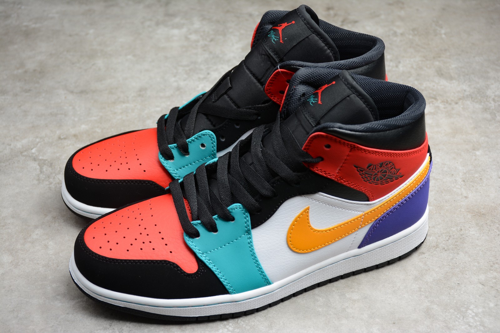 jordan mid bred multi color