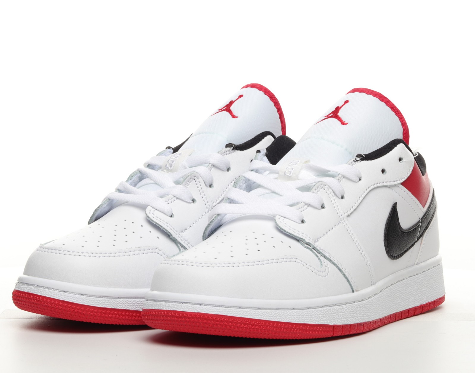 Nike Air Jordan 1 Low White Gym Red 118 Reactrun