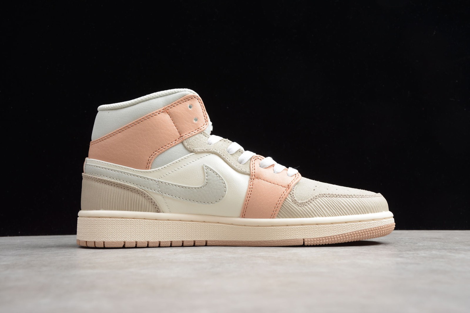 air jordan 1 mid milan sail light bone