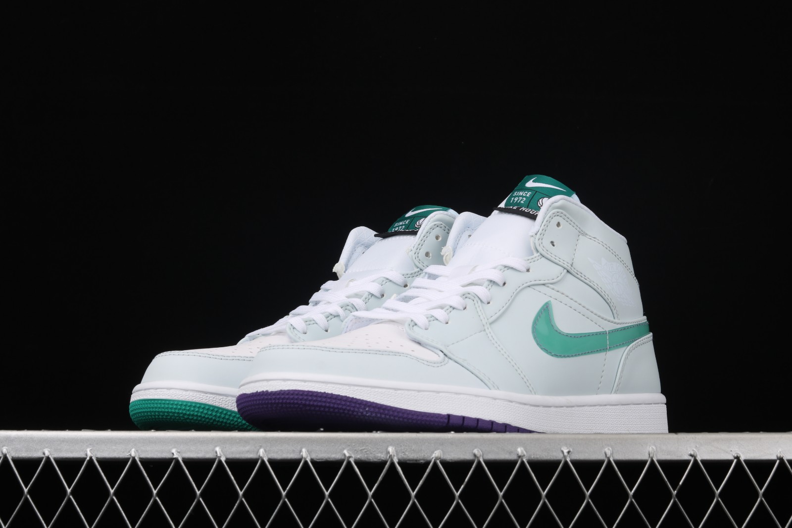 jordan 1 white green purple