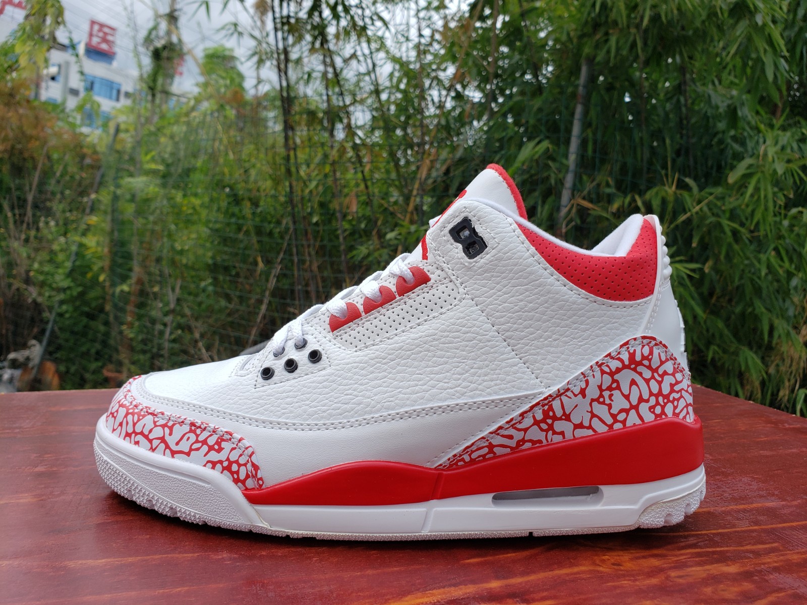 2020 New Nike Air Jordan 3 Retro White Gym Red Black AJ3 ...