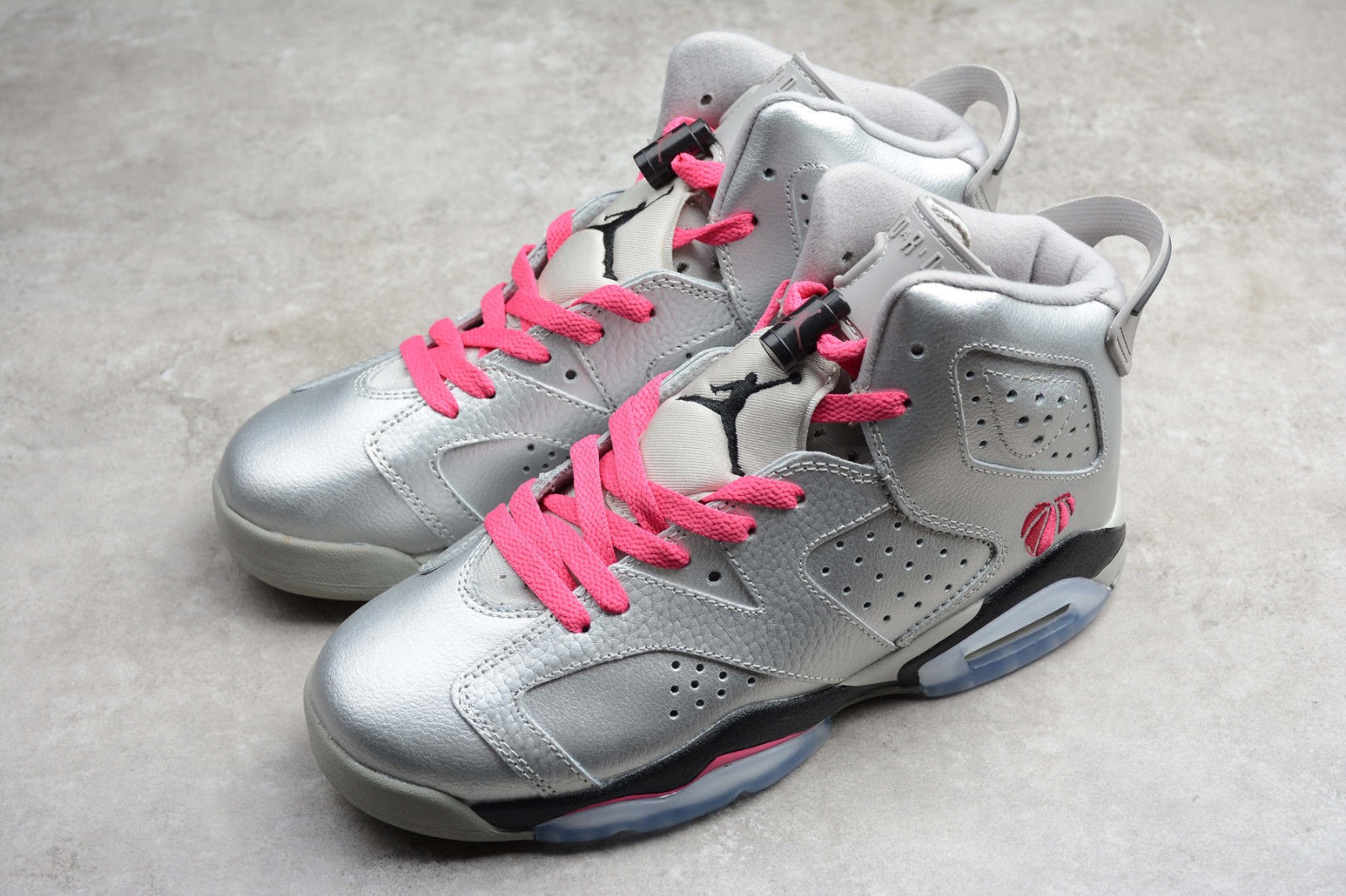 Nike Air Jordan 6 VI Valentines Day Silver Pink AJ6 Retro ...