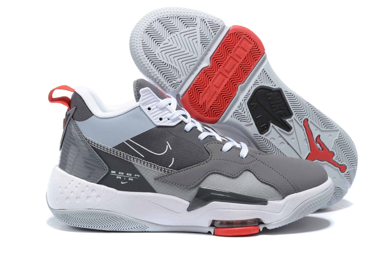 2020 Nike Jordan Zoom 92 Grey White Red Basketball Shoes For Sale Ck9183 010 Reactrun Michael jordan's creative dexterity and stealth put his opponents on edge and threw them off balance, earning him the infamous nickname black cat. reactrun