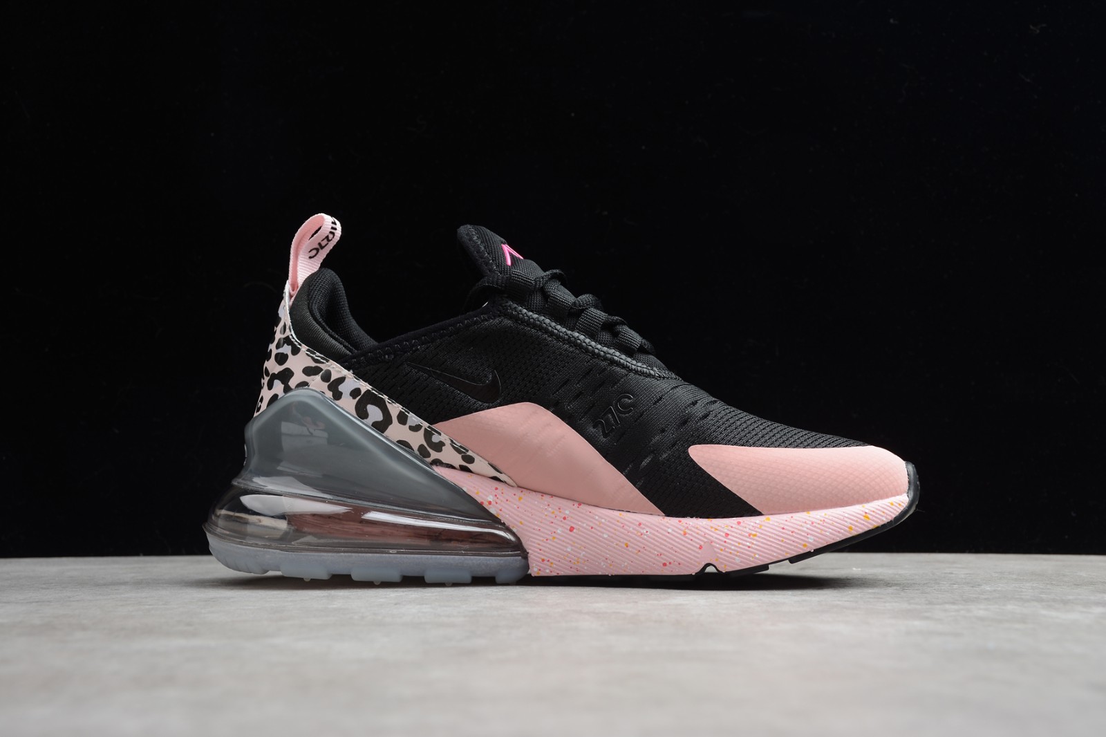 Nike Air Max 270 Black Black Pink Leopard Casual Running Shoes Ah8050 008 Reactrun Nike Air Max 270 Black Black Pink Leopard Casual Running Shoes Ah8050 008 Reactrun