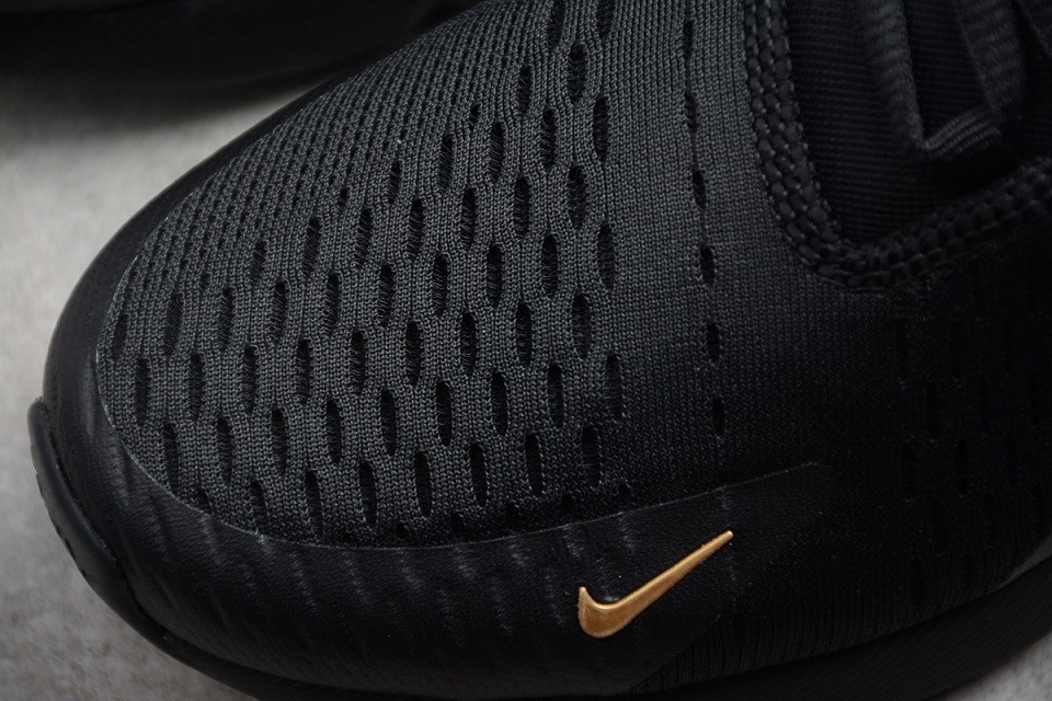 nike air max 270 women's black and gold
