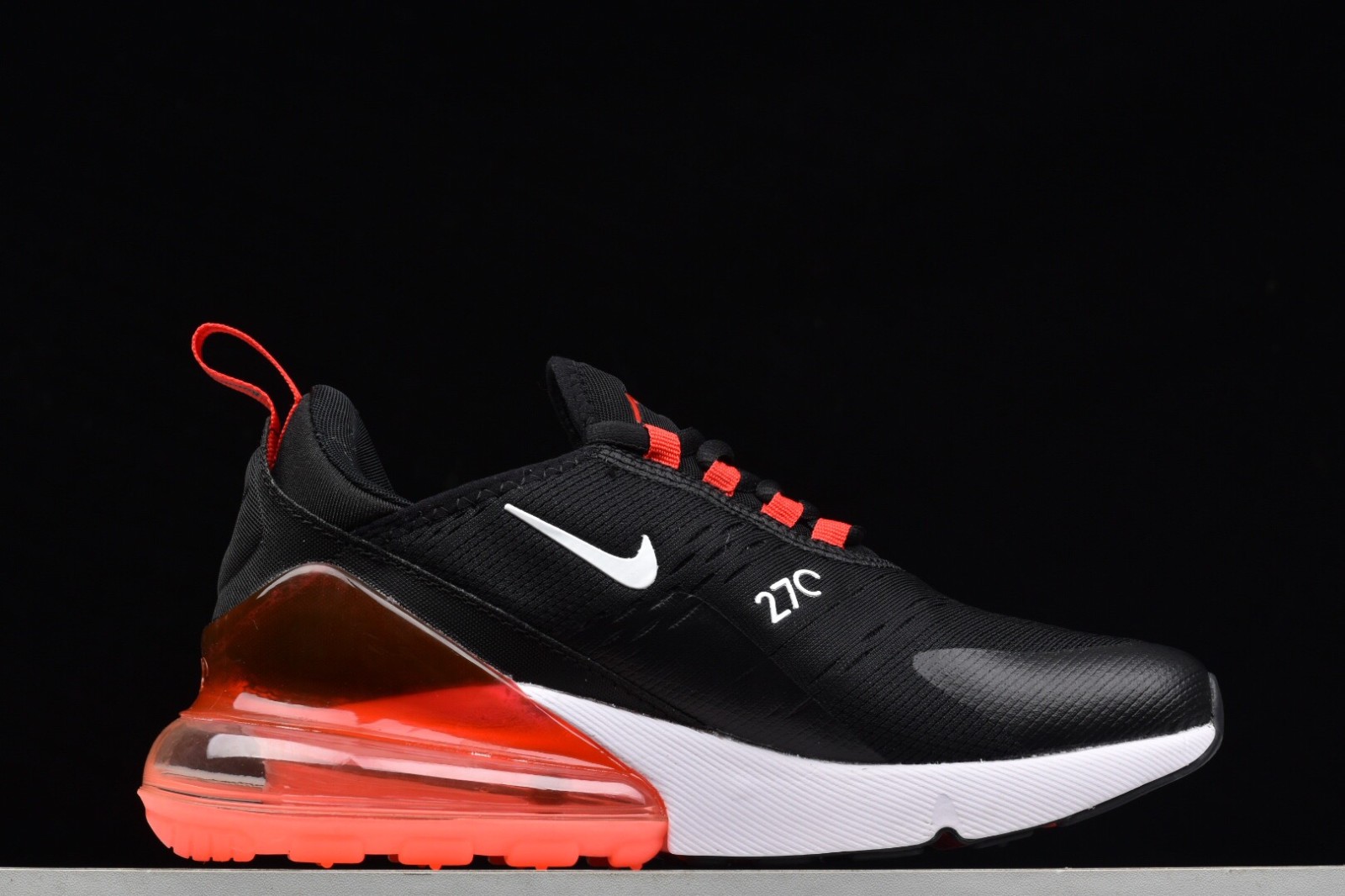 Nike Air Max 270 Black University Red White Casual Running Shoes Ah8050 006 Reactrun