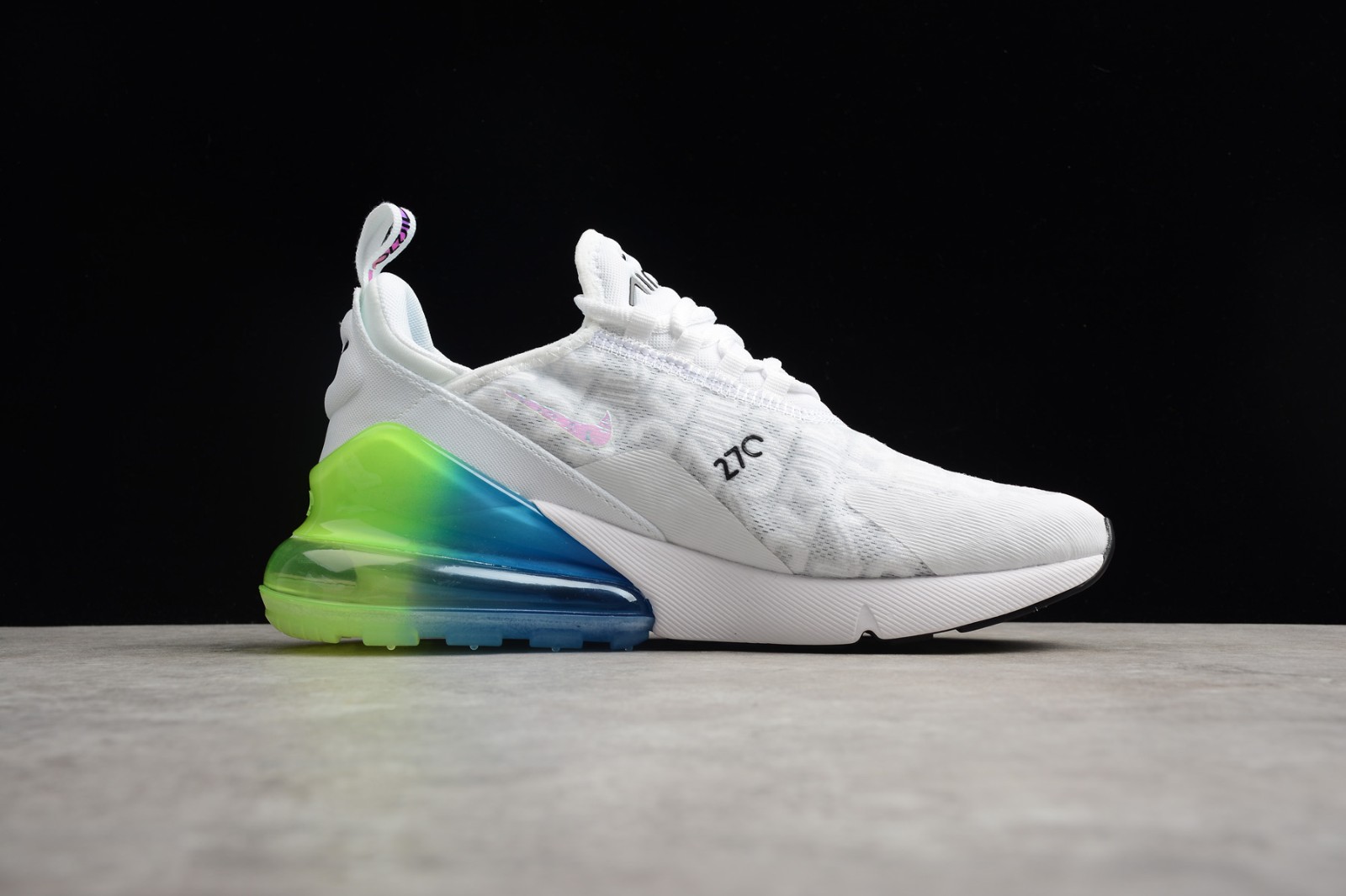 nike air max 270 white green blue