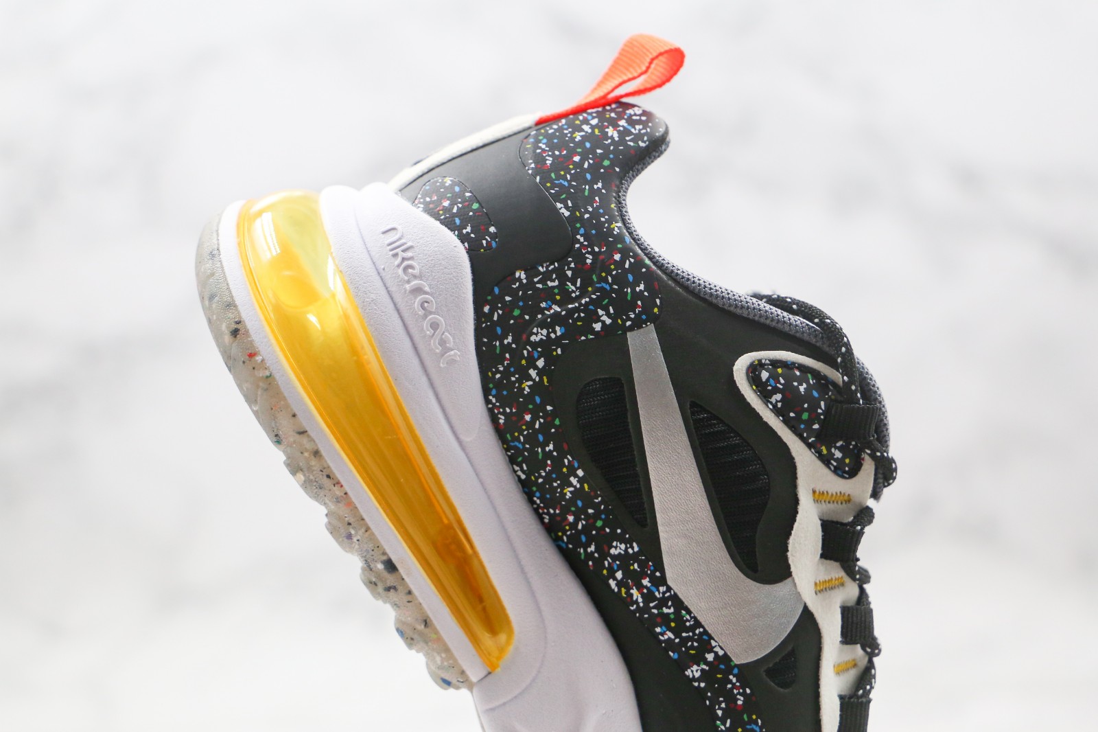 Nike Air Max 270 React Black Metallic Silver White Da4305 001 Reactrun Nike Air Max 270 React Black Metallic Silver White Da4305 001 Reactrun