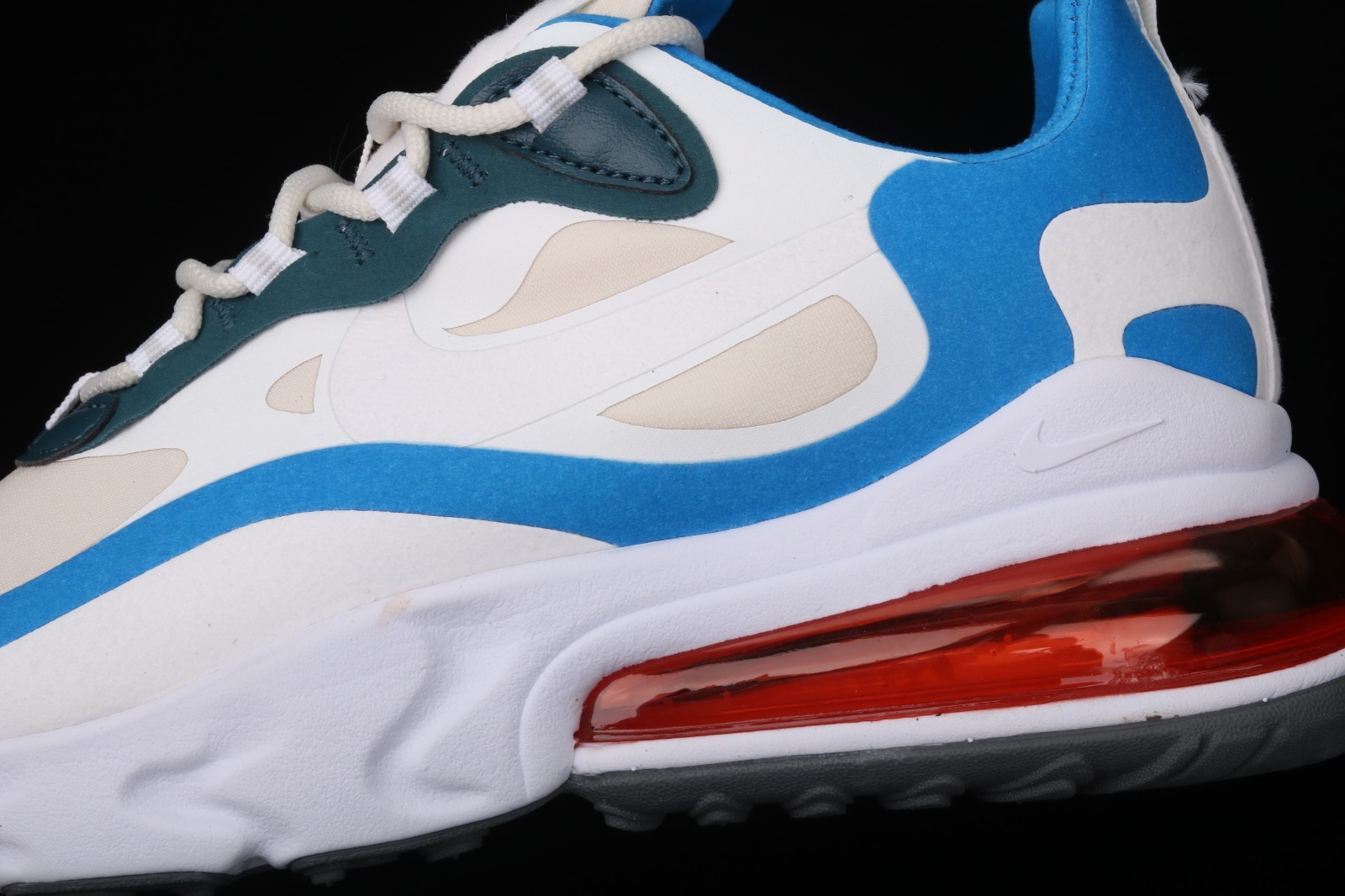 Nike Air Max 270 React Cream White Royal Blue Green Da2400 800 Reactrun