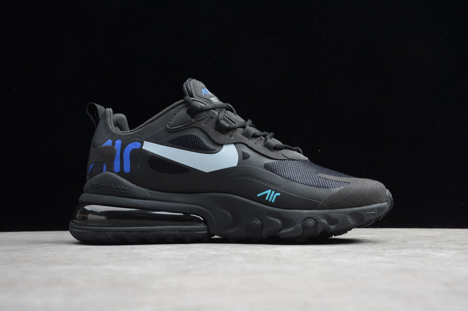 Nike Air Max 270 React Just Do It Black Blue Hero Ct23 001 Reactrun Nike Air Max 270 React Just Do It Black Blue Hero Ct23 001 Reactrun
