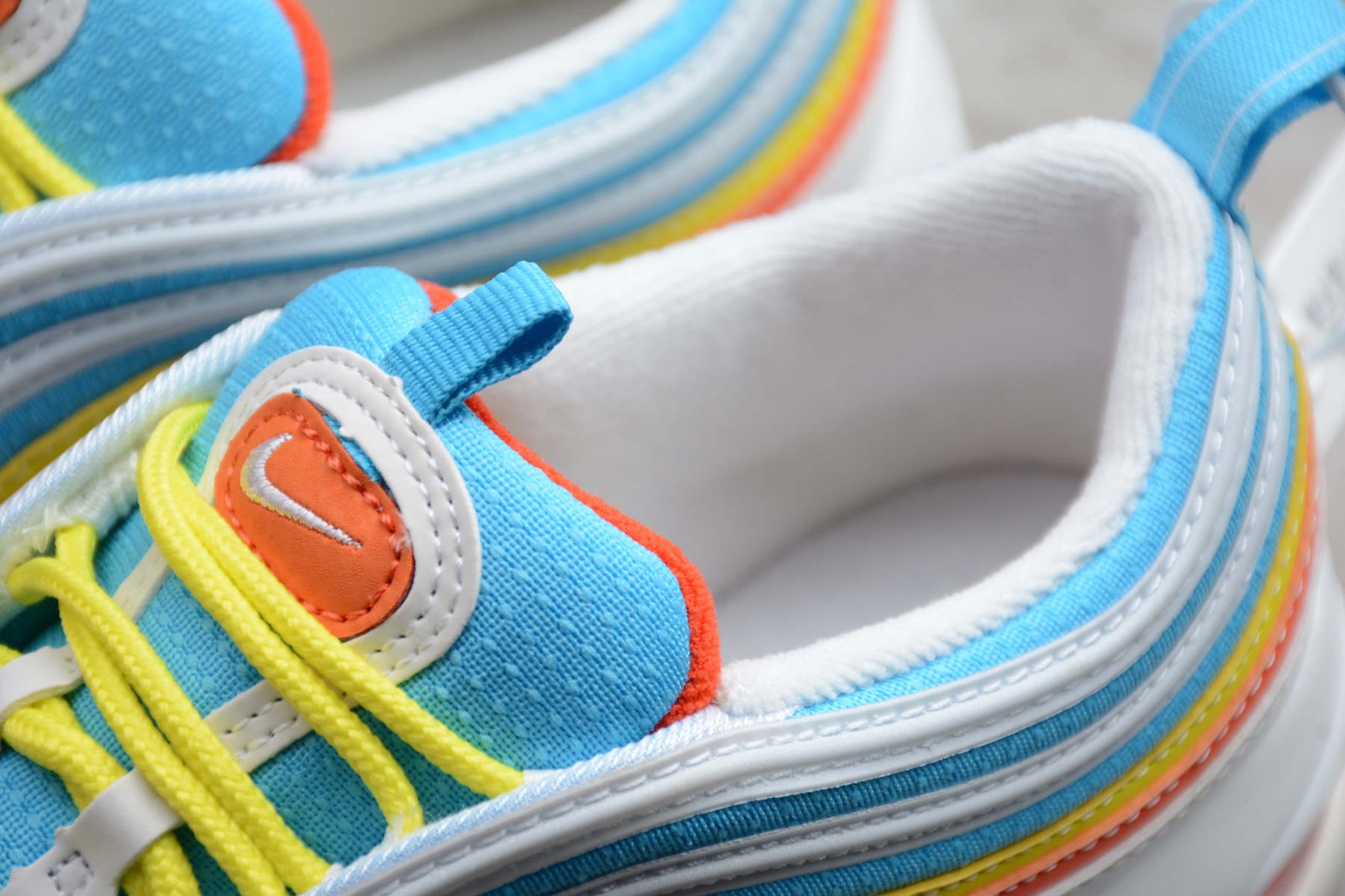 nike air max 97 blue fury/white/team orange