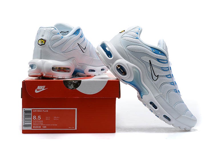 air max plus white grey