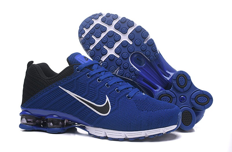 royal blue and black nike shoes