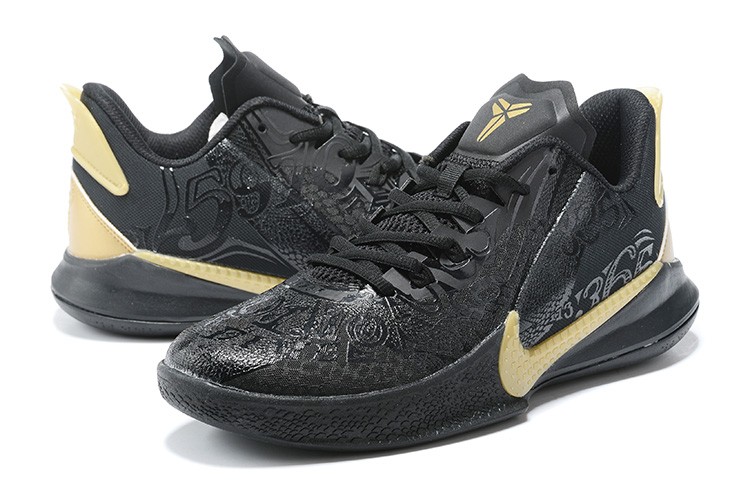 black and gold mamba shoes