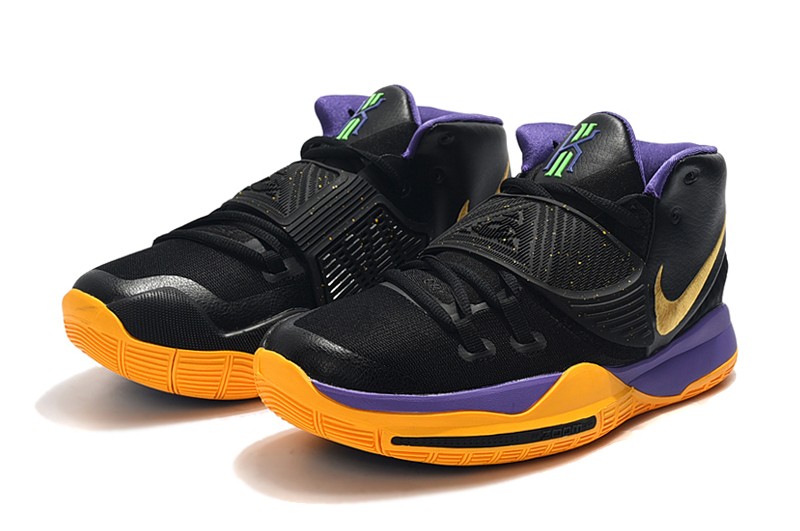 Nike Kyrie 6 VI EP Black Purple Yellow Basketball Shoes ...