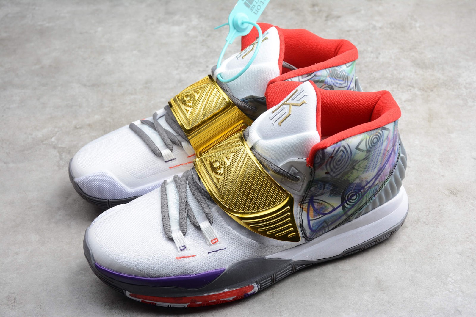 kyrie 6 purple and gold
