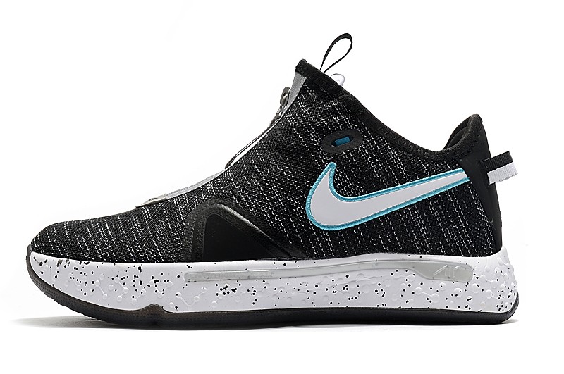 2020 Nike PG 4 IV Black Wolf Grey Blue Fury Paul George ...