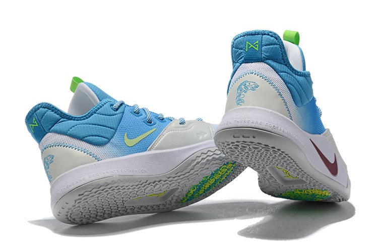 Nike PG 3 Lure Tint Blue White Paul George Basketball ...