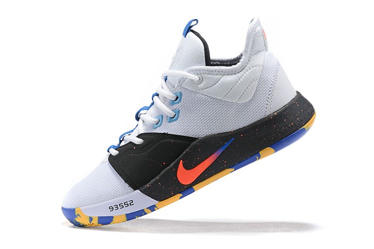 Nike PG 3 NASA EP White Blue Bright Crimson Paul George Basketball Shoes AO2608-145 - ReactRun