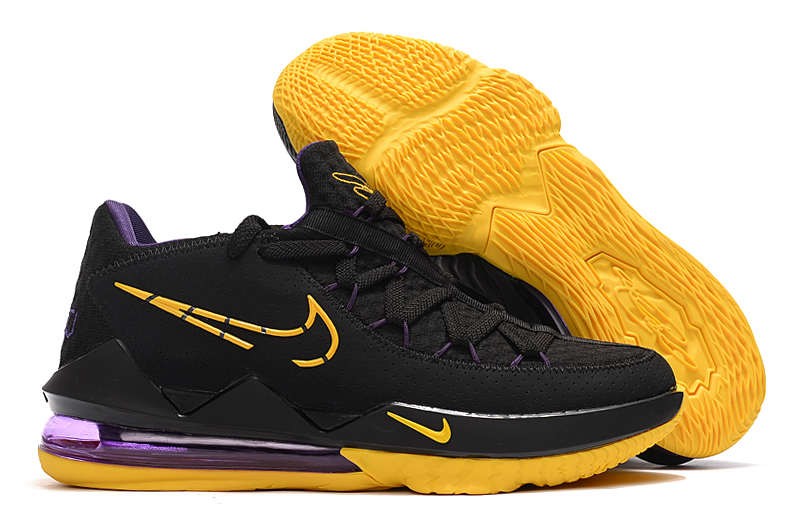 2020 Nike Lebron XVII 17 Low Black Yellow Purple ...