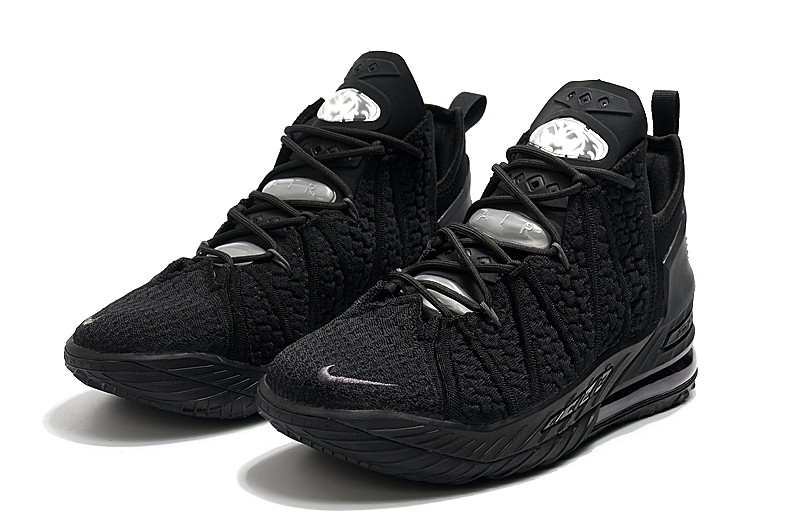 lebron 18 triple black