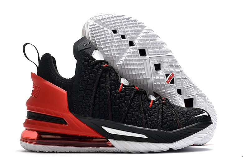 red and black lebron 18