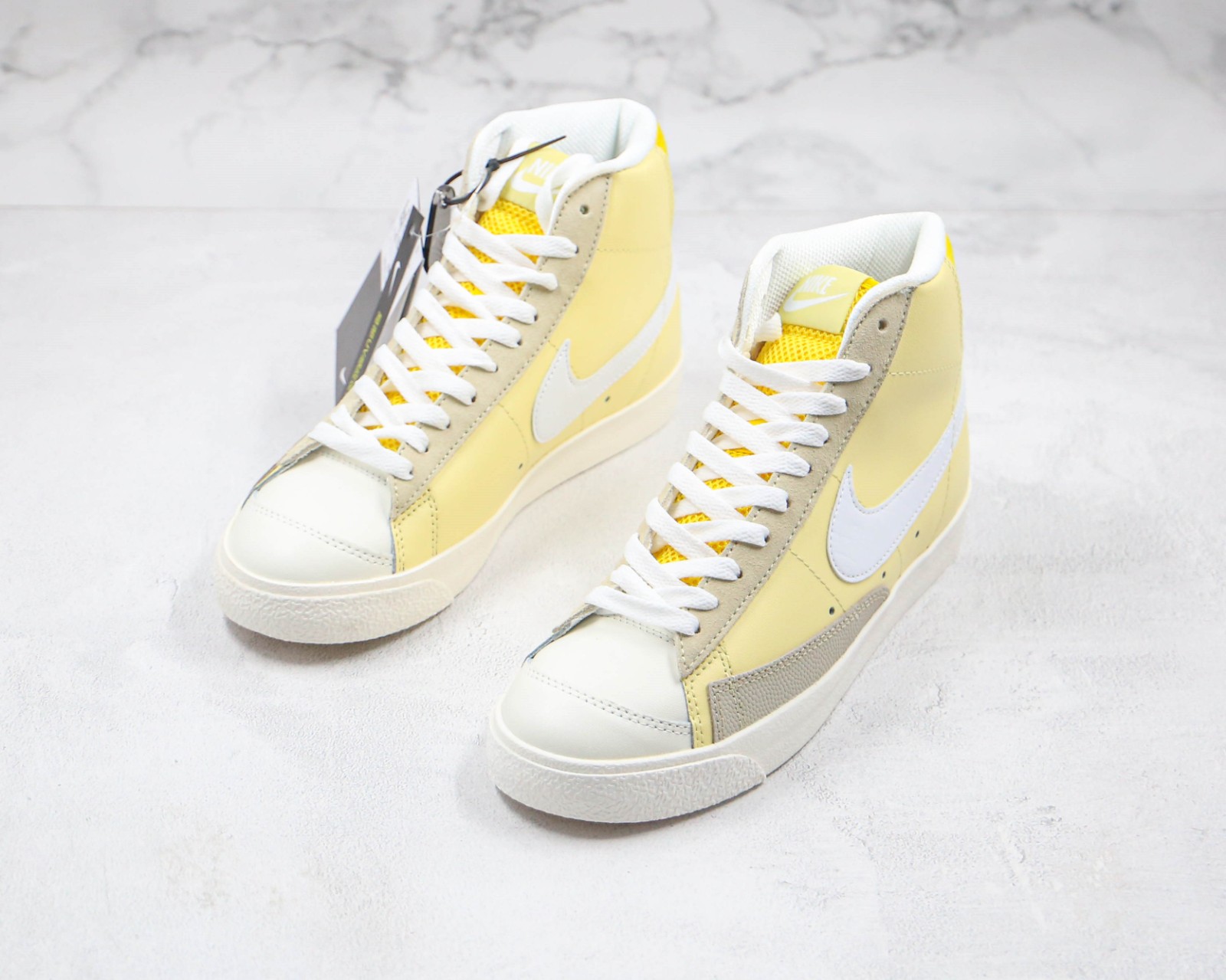 nike blazer mid 77 bicycle yellow womens